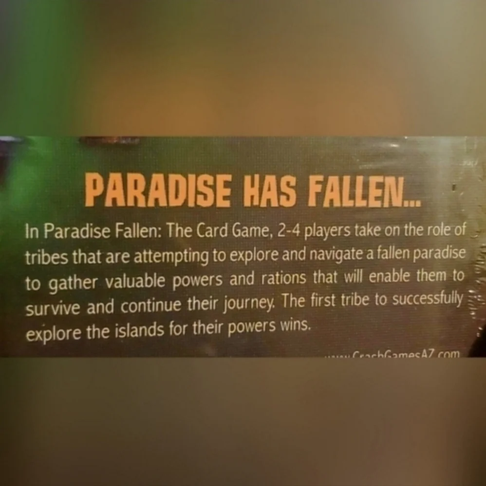 NEW Paradise Fallen‎ Multiplayer Card Game
